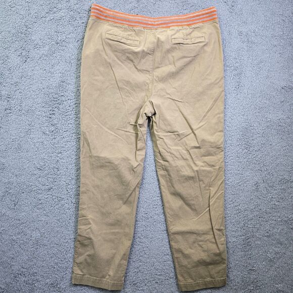 Lands End Women's Tan Brown Sweatpants Drawstring Stretch Size 2XL - Picture 5 of 14